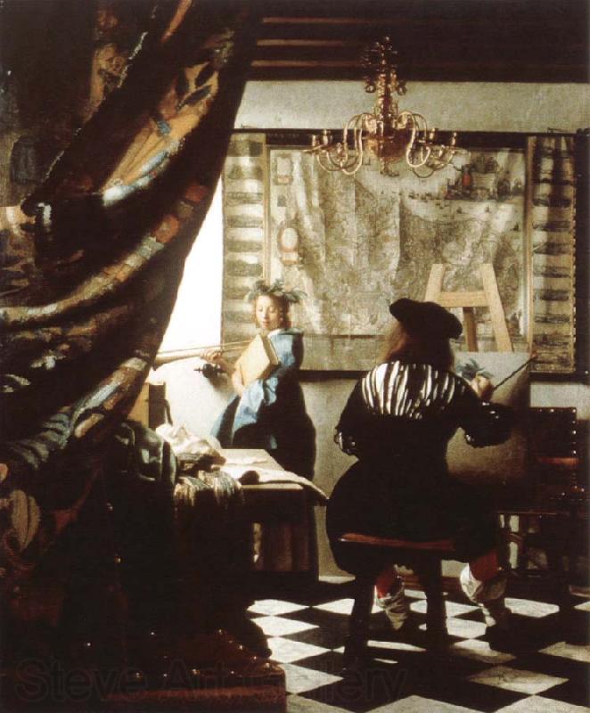 Jan Vermeer the artist s studio France oil painting art